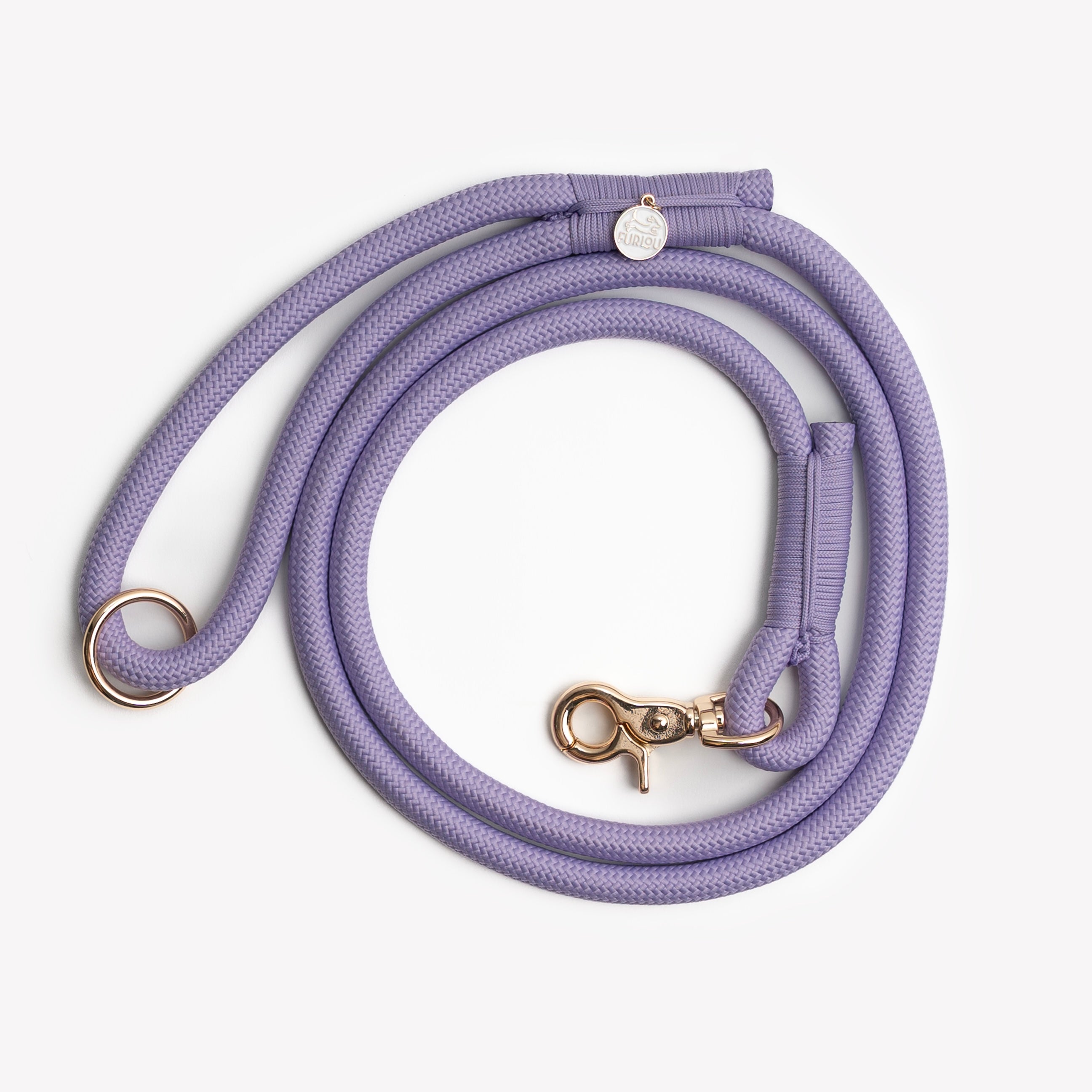 'Lavender' - Braided Rope Leash - Shake Wag & Roll