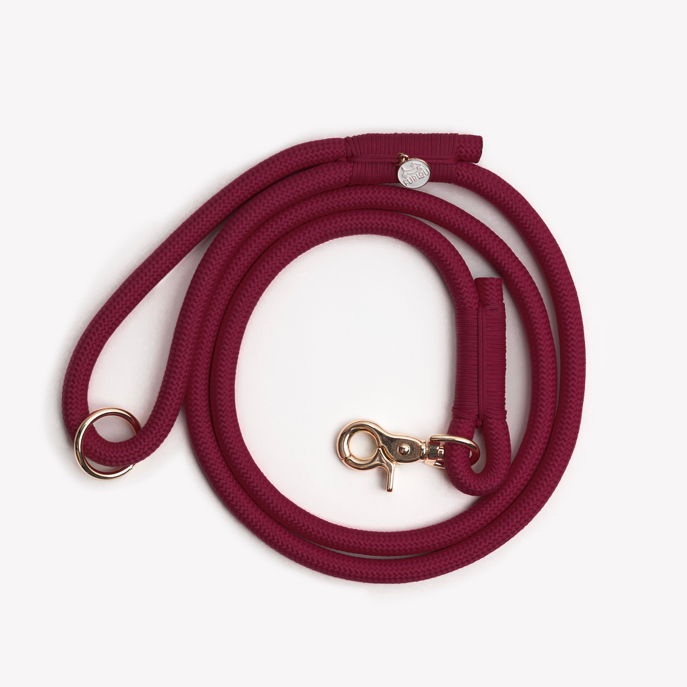 'Bordeaux' - Braided Rope Leash – Shake Wag & Roll